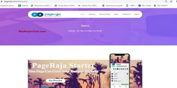 Business Card एवं Website