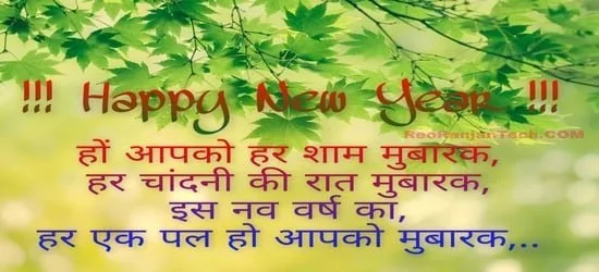 happy new year wishes shayari