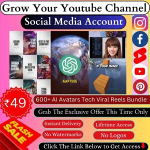 600+ AI Tech Viral Reels Bundle Reach in every reel is 1M to 10M views.